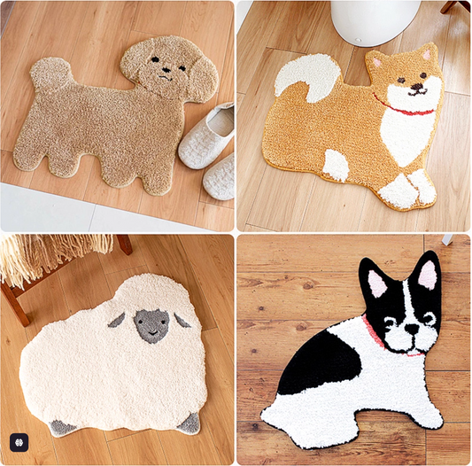 Grey Schnauzer Decorative Floor Mat