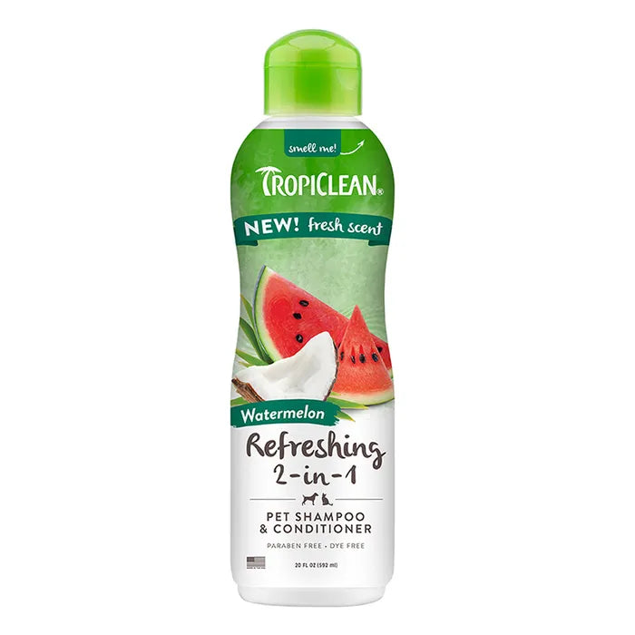 TropiClean Shampoo &Conditioner Watermelon Refreshing 2-in-1 592mL