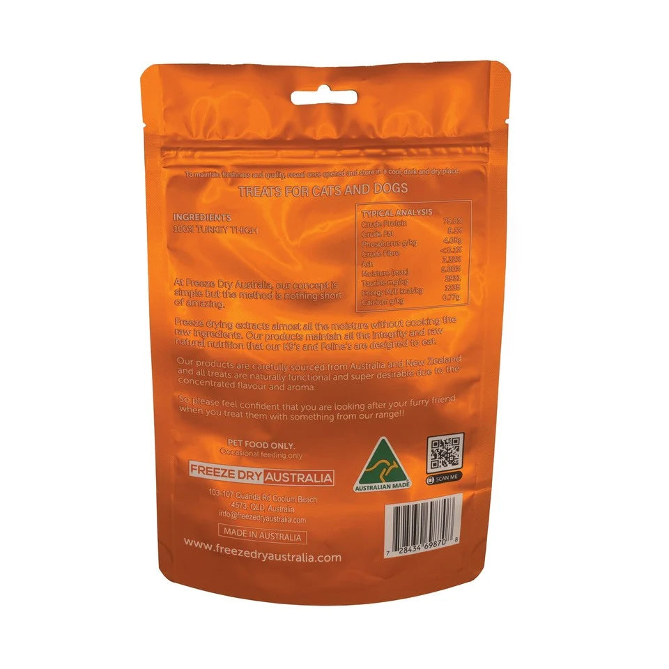 Freeze Dry Australia Freeze Dried Turkey Dice Pet Treats