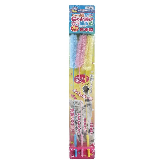 CattyMan Colourful Cat Teaser Wand 3 PCS
