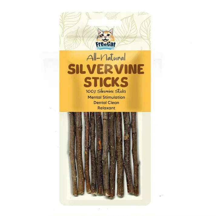 FREECAT ALL NATURE SILVERVINE STICKS 10PCS