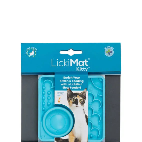 LICKIMAT CAT CLASSIC KITTY SLOW FEEDER TURQUOISE