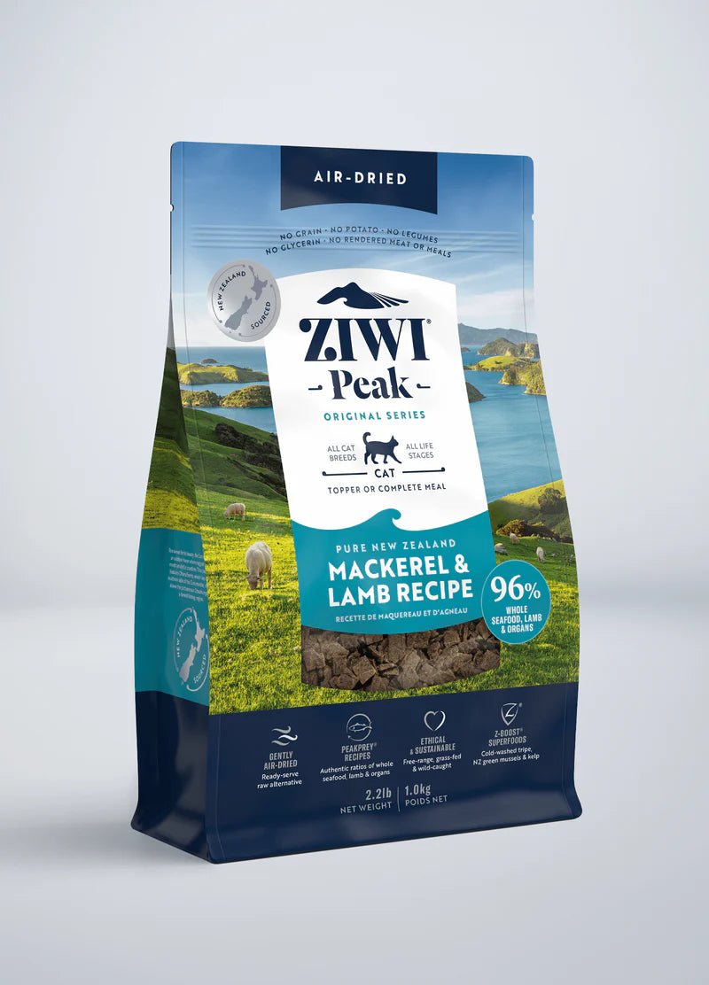 Ziwi Peak Air Dried (CAT) Food 1kg Mackerel & Lamb