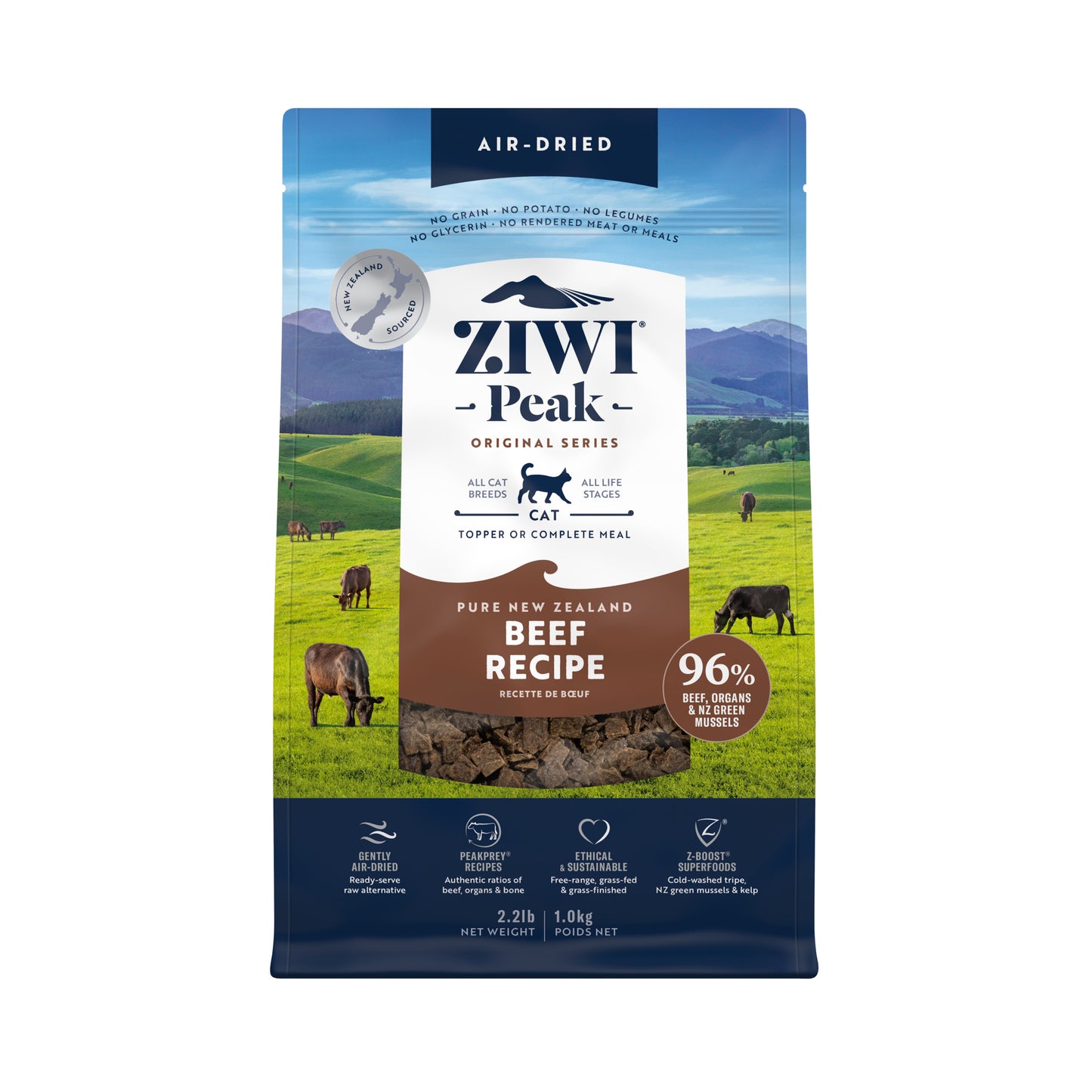 Ziwi Peak Air Dried (CAT) Food Beef Recipe