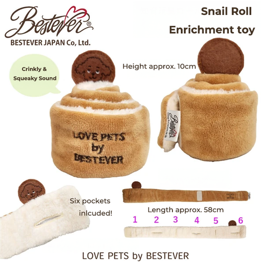 Cinnamon Roll Pet Toy | LOVE PETS by BESTEVER
