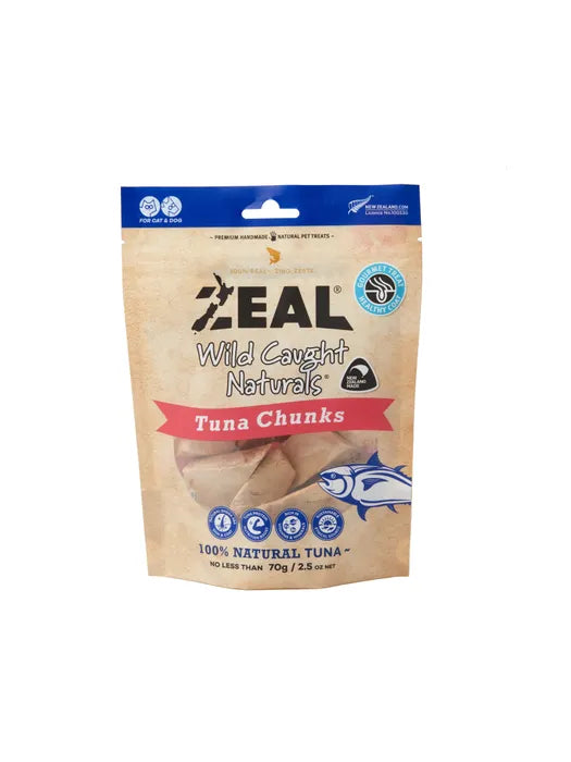 ZEAL FREEZE DRIED TUNA CHUNKS Cat and Dog Treats