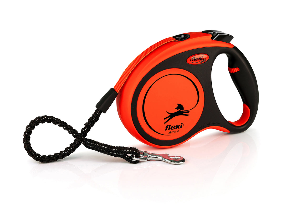 Flexi Retractable Xtreme Tape Dog Lead Orange 5m-M