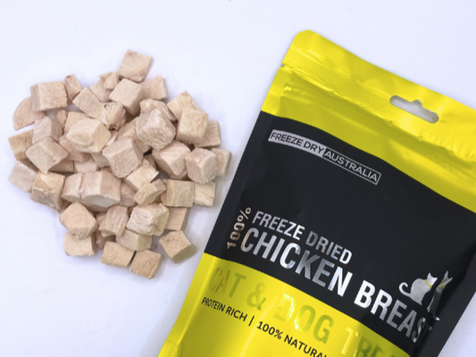 Freeze Dry Australia Freeze Dried Diced Chicken Breast Pet Treats