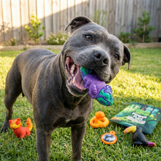 Happy Staffy Co. PowerFlex Jungle Trek Collection Dog Chew Toy
