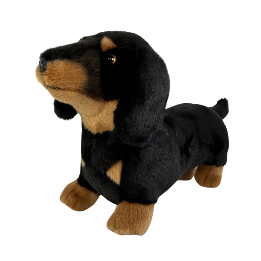 Bocchetta Plush Buddy - Dachshund - 36cm standing, black and tan