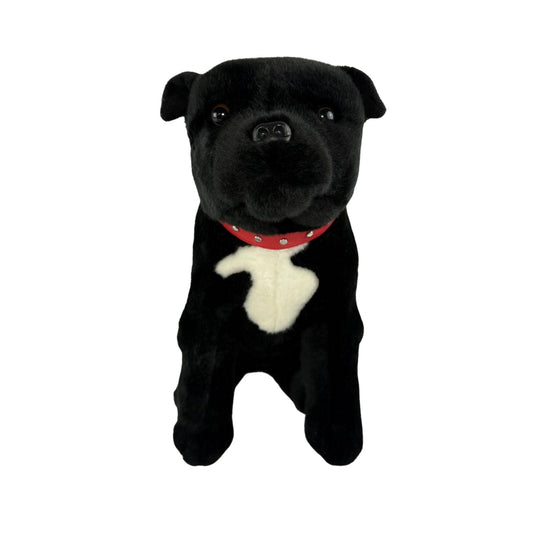 Bocchetta Plush DJ - Staffy - 32cm, sitting, black