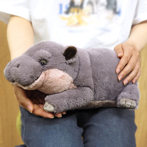 LYING HIPPO STUFFED TOY M