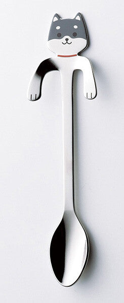 Dog Shaped Stainless Steel Coffee / Dessert Spoon - Made in Japan