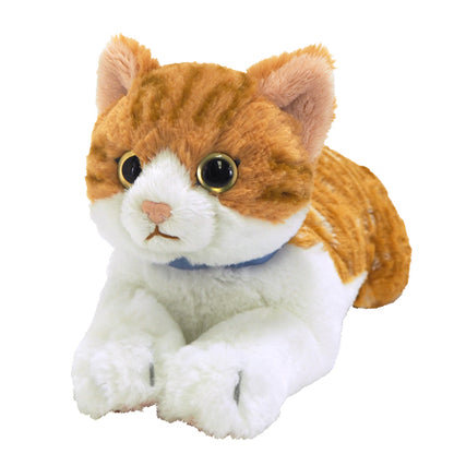 LYING CAT STUFFED TOY Ginger Cat Small
