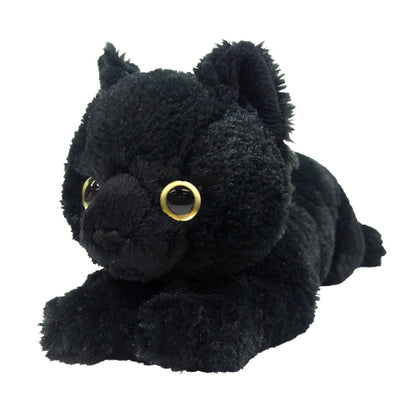 LYING CAT STUFFED TOY S BLACK CAT