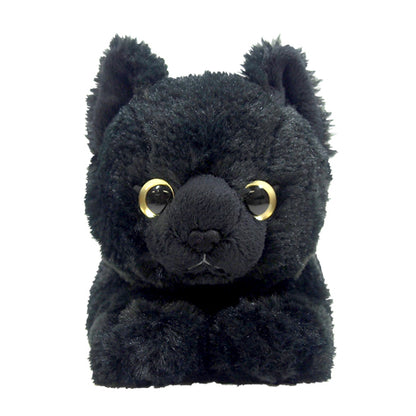 LYING CAT STUFFED TOY S BLACK CAT