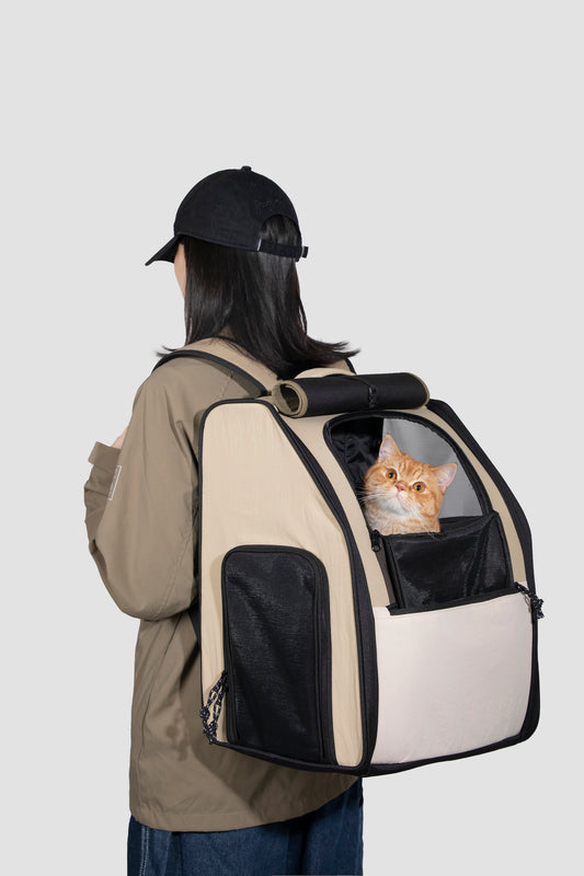 First Class Cat Backpack - Chestnut
