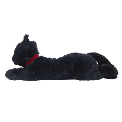 LYING CAT STUFFED TOY S BLACK CAT