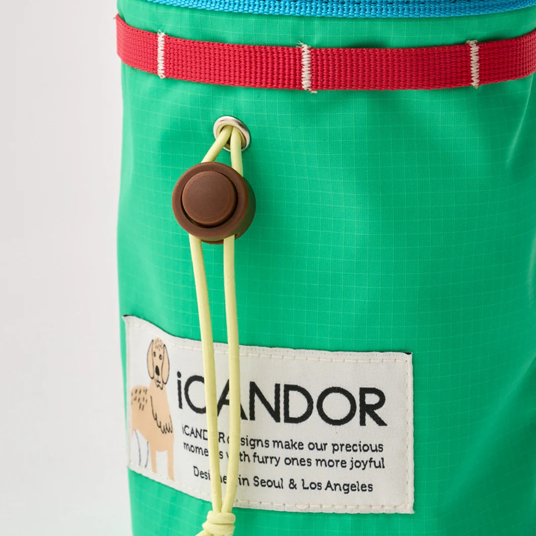 iCandor Munchie Minder Treat Pouch _Cool Green
