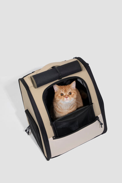 First Class Cat Backpack - Chestnut