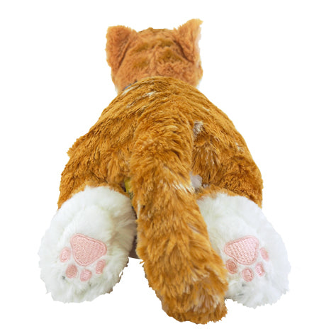 LYING CAT STUFFED TOY Ginger Cat Small