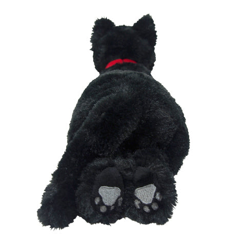 LYING CAT STUFFED TOY S BLACK CAT
