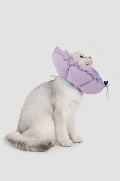Flower Shaped Adjustable Pet Recovery Collar/Elizabeth Collar - Purple(Upgraded version)