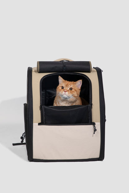 First Class Cat Backpack - Chestnut