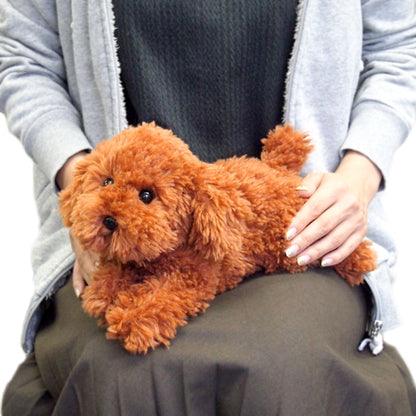 LYING DOG STUFFED TOY S TOY POODLE BR