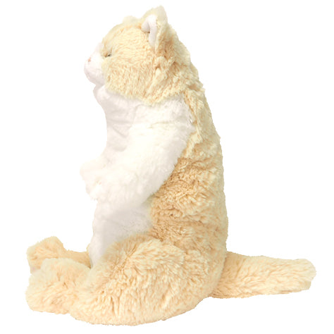 LYING CAT SLEEPING FACE STUFFED TOY M CR