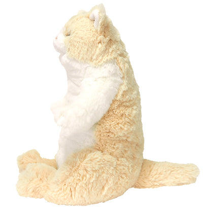 LYING CAT SLEEPING FACE STUFFED TOY M CR