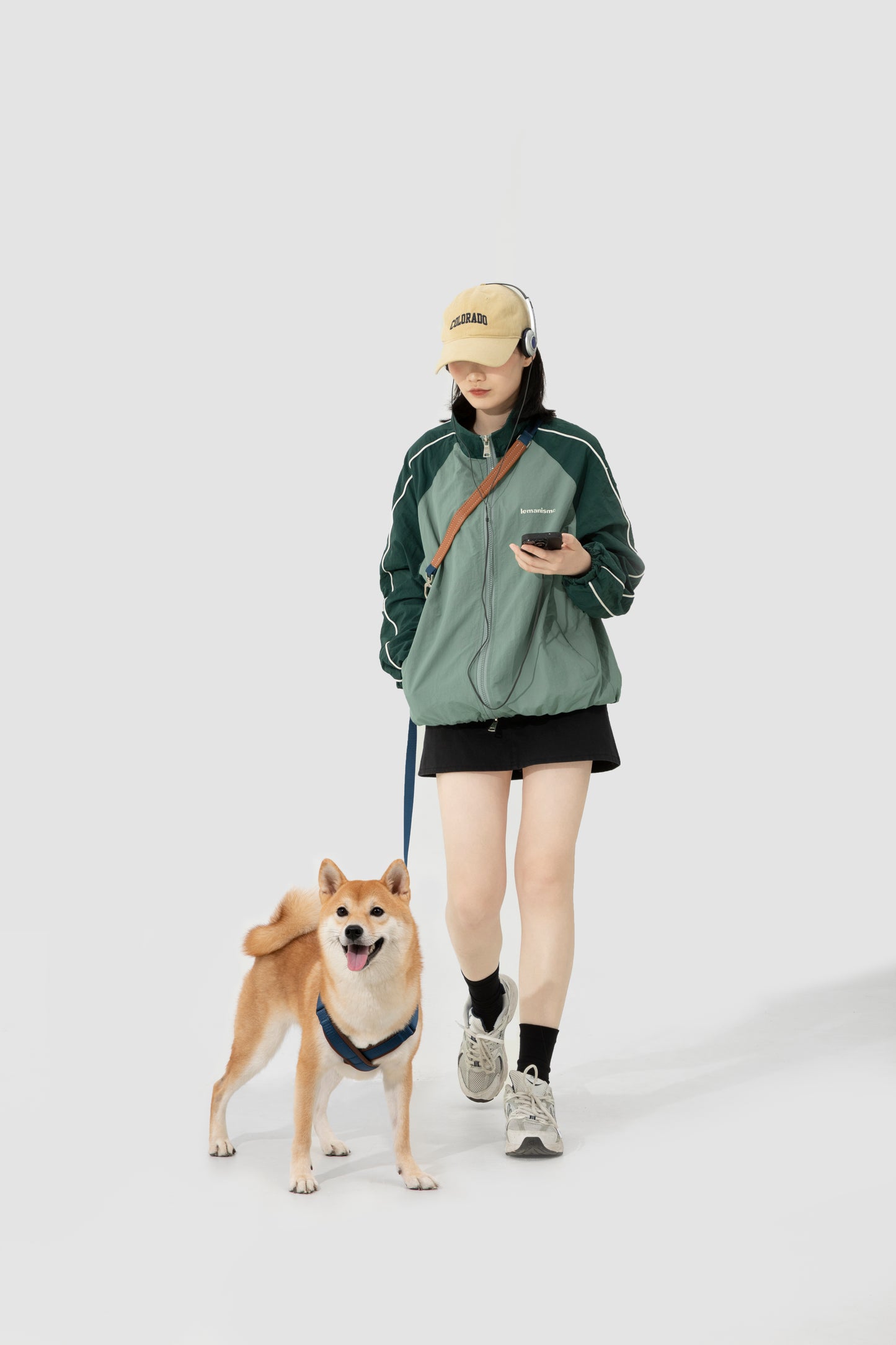 Bobo Series X-Style Dog Harness - Aden Green