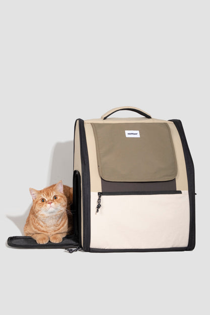 First Class Cat Backpack - Chestnut
