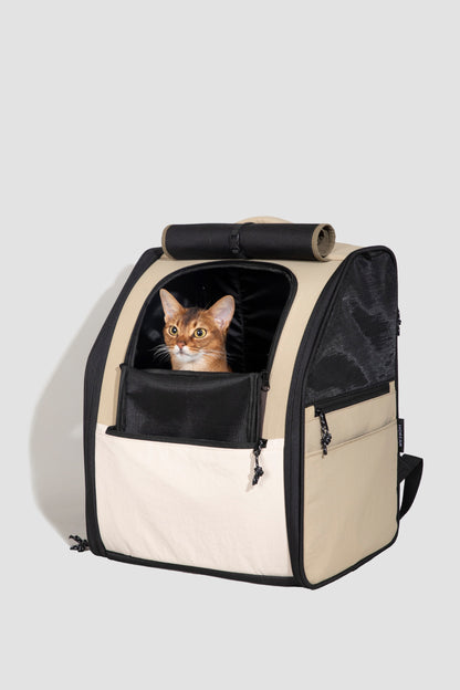 First Class Cat Backpack - Chestnut