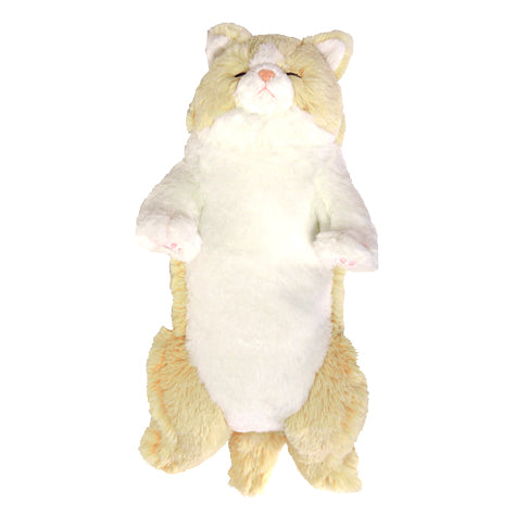 LYING CAT SLEEPING FACE STUFFED TOY M CR