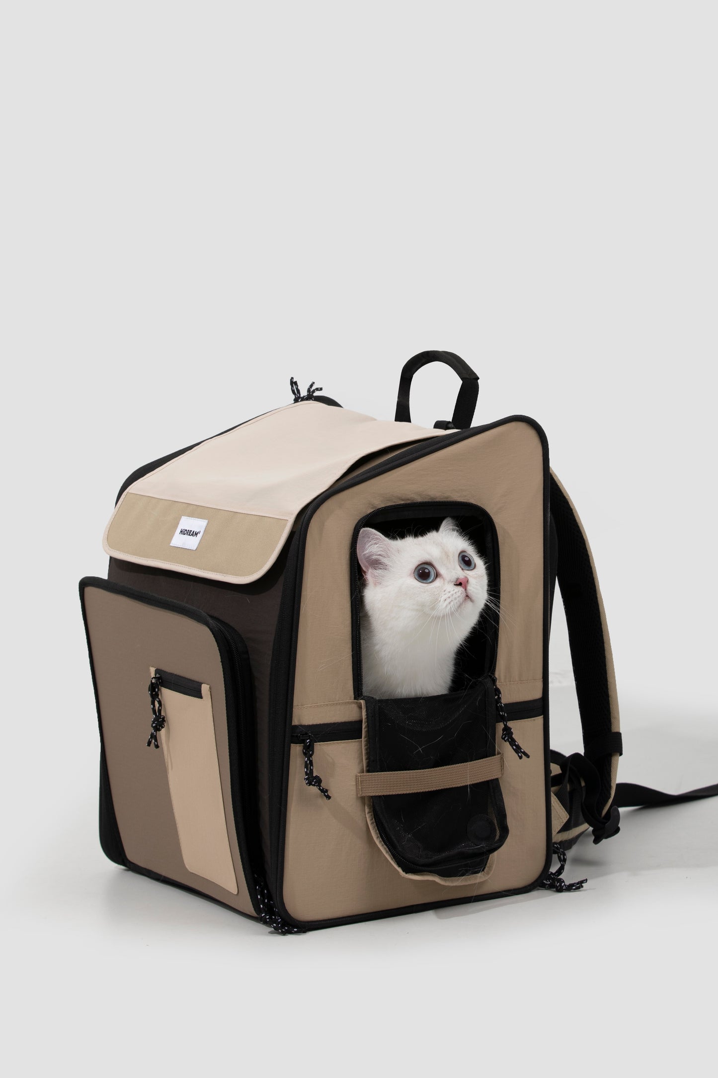 HiDream Dual-Expandable Tent Pet Backpack Carrier for Cats & Small Dogs