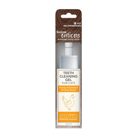 Tropiclean Enticers Teeth Cleaning Cat Gel Honey Marinated Chicken 59mL