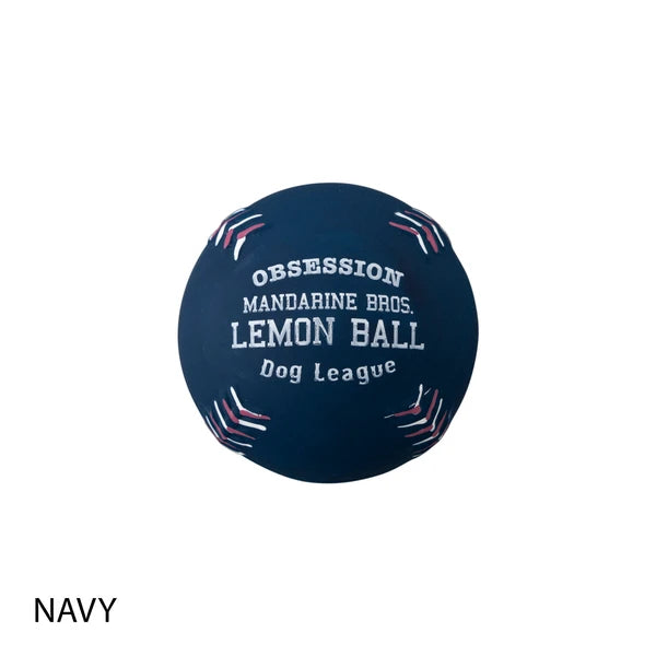 Mandarine Brothers Latex Lemon Baseball Dog Toy