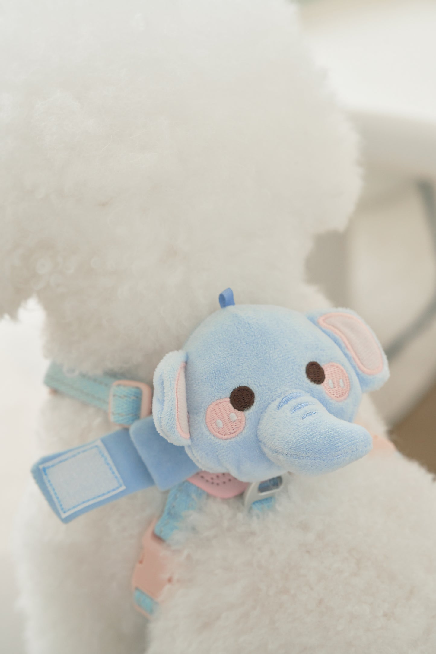 Tuffhound Decorative Chest Backpack| Poo Bag Holder - Blue Elephant