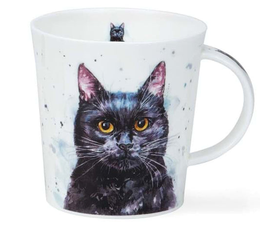 Dunoon Lomond PAWTRAITS Mug - Black Cat320ml