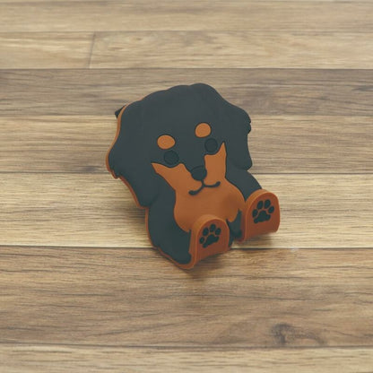 Toyo Case Refrigerator Magnet Hook with Clip -Dachshund