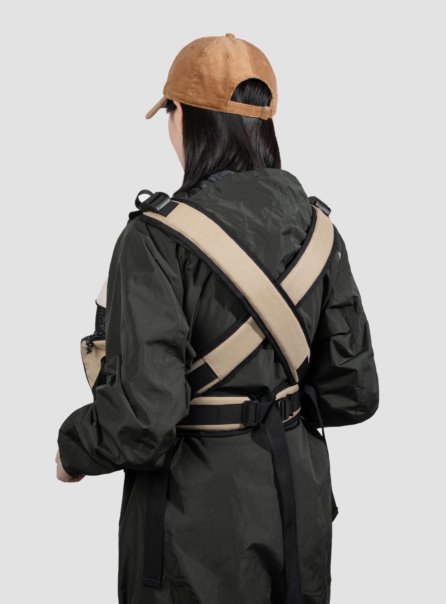 Front Tote Backpack - Green