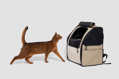 First Class Cat Backpack - Chestnut