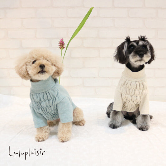 [Japanese-Made Dog Wear] Front Shirring Top