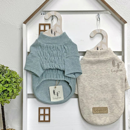 [Japanese-Made Dog Wear] Front Shirring Top