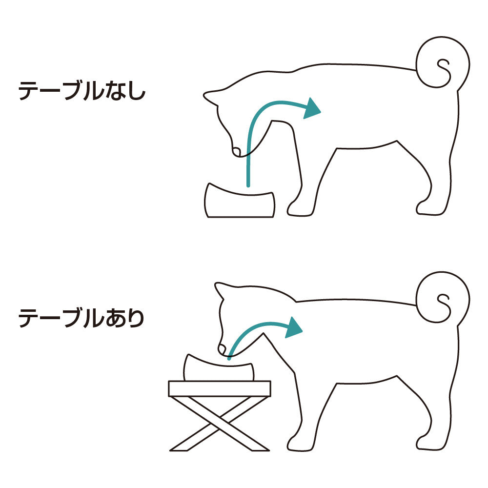Richell Foldable Pet Feeding Table Single Bowl Beige