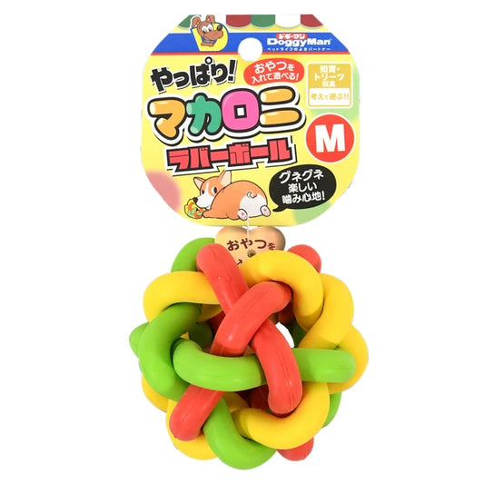 Doggyman I Knew it! Macaroni Rubber Ball Medium