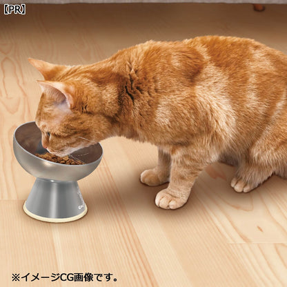 CattyMan Stainless Steel Elevated Cat Bowl - Small