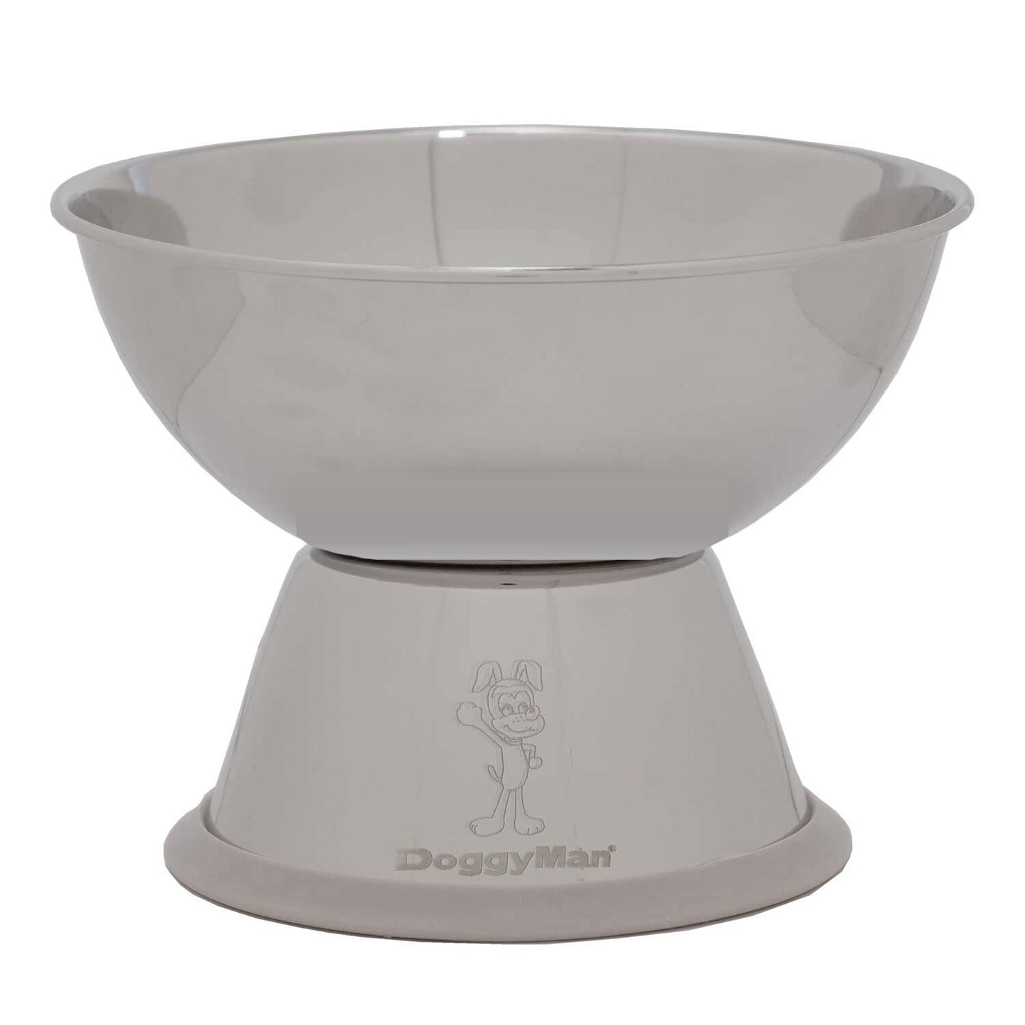 DoggyMan Stainless Steel Elevated Dog Bowl - Medium