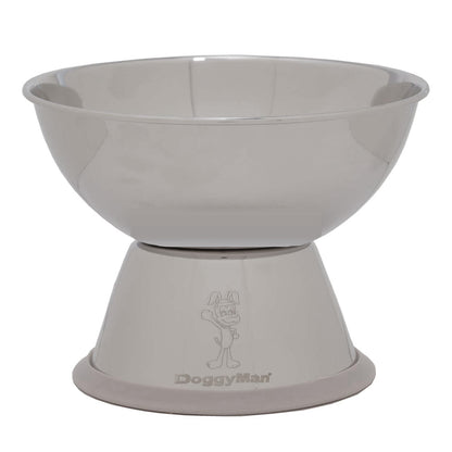 DoggyMan Stainless Steel Elevated Dog Bowl - Medium